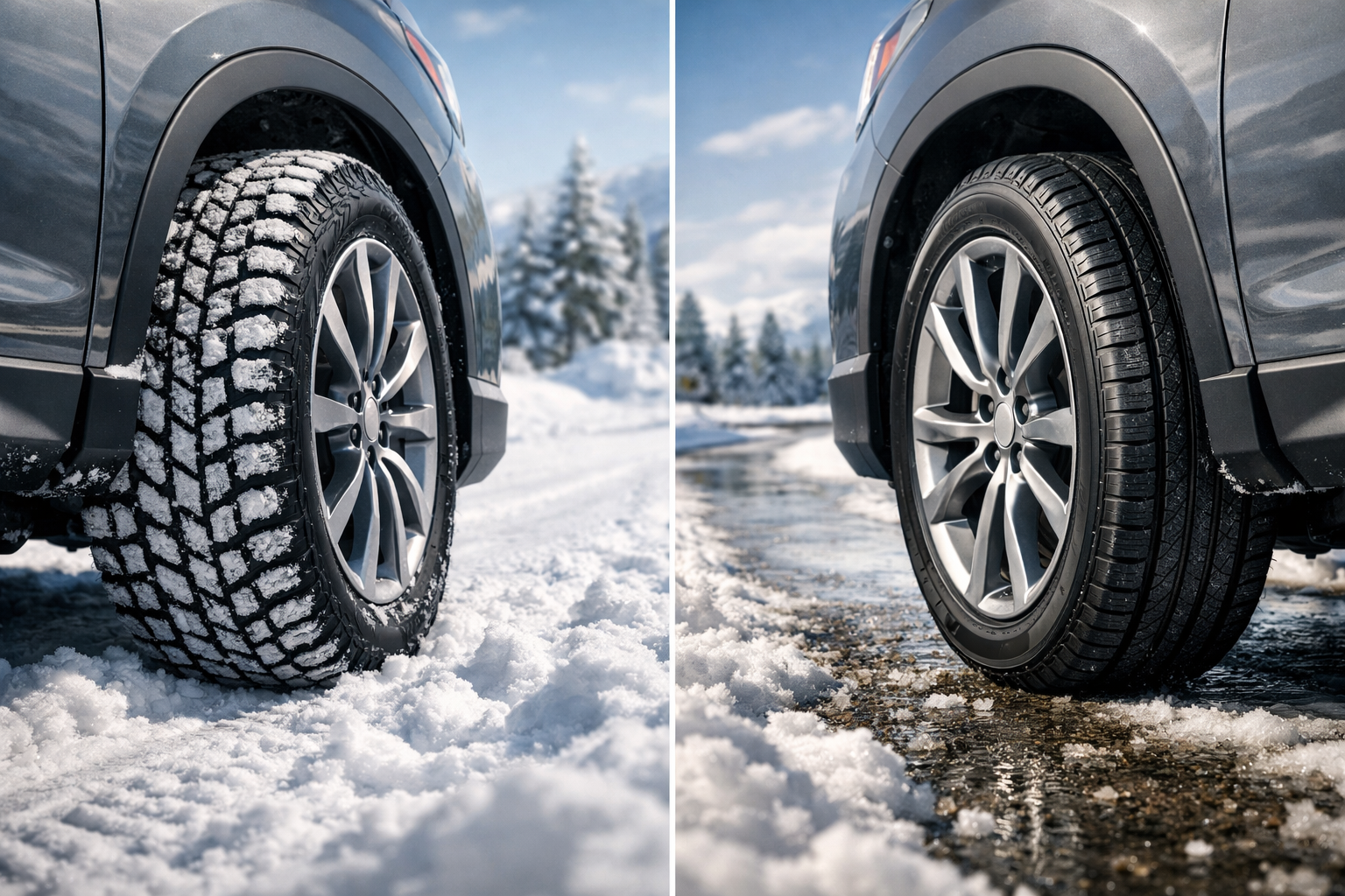 snow tires vs all-season - RevvedUpCars