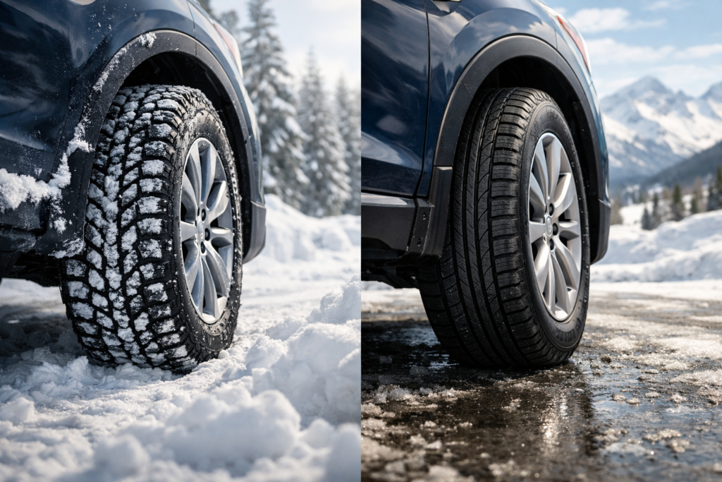 snow tires vs all season - RevvedUpCars