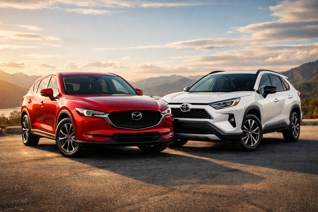 Mazda CX-5 vs RAV4 - RevvedUpCars
